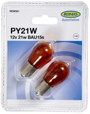 12V 21W BAU15s PY21W AMBER 2tk BLISTER RW581