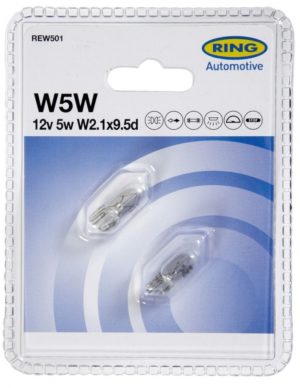 12V 5W W5W T10 2tk BLISTER RING RW501