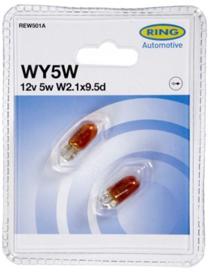 12V 5W T10 WY5W Amber 2tk BLISTER RING REW501A