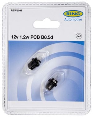 12V 1,2W B8,5d PCB 2tk BLISTER RING REW509T