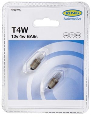 12V 4W BA9s T4W 2tk BLISTER RING RW233