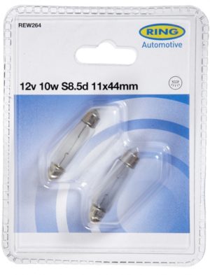 12V 10W 11x44mm 2tk BLISTER RING RW264