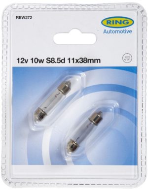 12V 10W 11x38mm 2tk BLISTER RING REW272