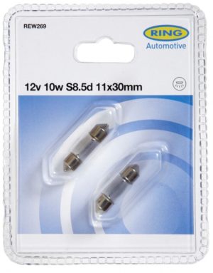 12V 10W 11x30mm 2tk BLISTER RING REW269