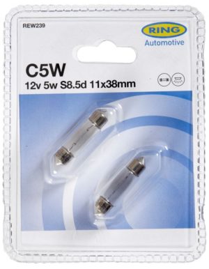 12V 5W C5W 2tk BLISTER RING RW239