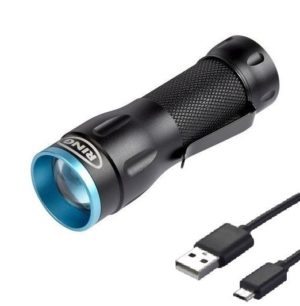 Taskulamp ZOOM 110 Micro akuga USB RING RIT1010