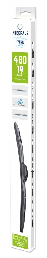 Hübriid klaasipuhastaja "INTEGRALE" 480mm 19" B19054