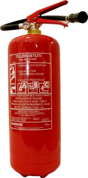 Tulekustuti manomeetriga 6kg ABC 4904