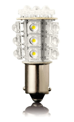 LED 12V 5W BA15s PUNANE 2tk VECTA 6185