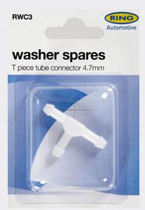 Klaasipesu vooliku T -kolmik 4,7mm RING RWC3