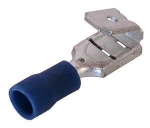 Juhtmeotsik lapik sinine 6,3x0,8mm ema+isa 100tk 81196BD-562
