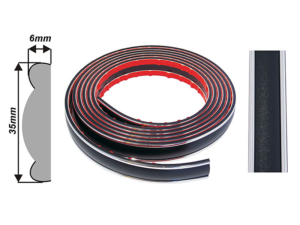 Iluliist MUST kroom äärega 35mmx5m AutoMax 8365