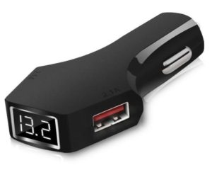 USB laadija 2x2,1A voltmeetriga Automax 0619