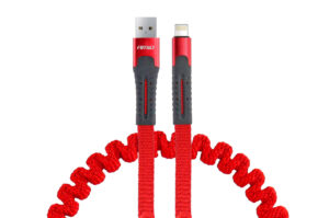 Kaabel spiraal USB+Apple lightning 120cm Amio 02530