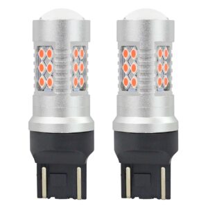 LED CANBUS 3030 24SMD 12V/24V WR21/5W  T20 Punane Amio 02581