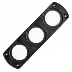 3 auguga paneelikinnitus USB pesa, voltmeeter Amio 02864