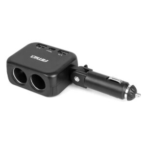sigaretisüütaja hargmik 2 auguga 2x usb-a 1x-usb c 12-24v 100w 180amio 04357 hamar auto